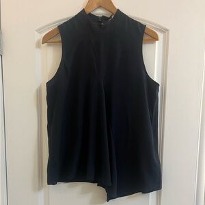 French Connection Navy Mock Neck Tunic Tank Top